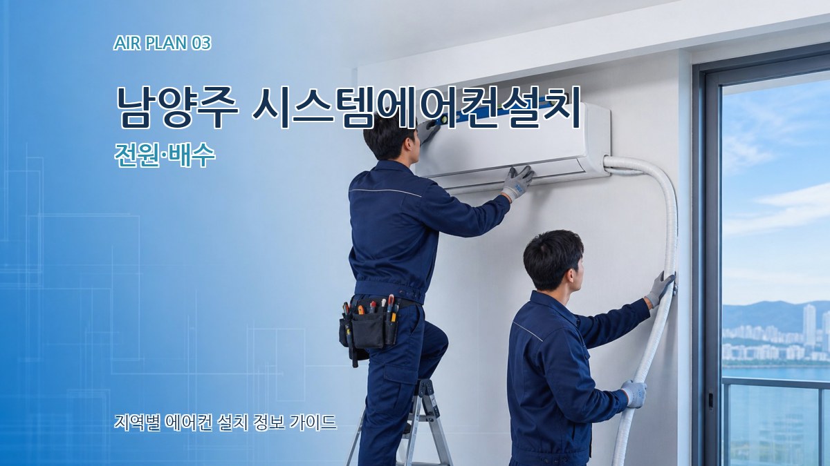 남양주 시스템에어컨설치 전원·배수