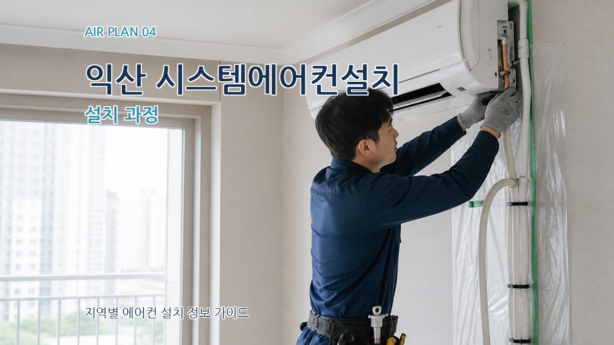 익산 시스템에어컨설치 설치 과정