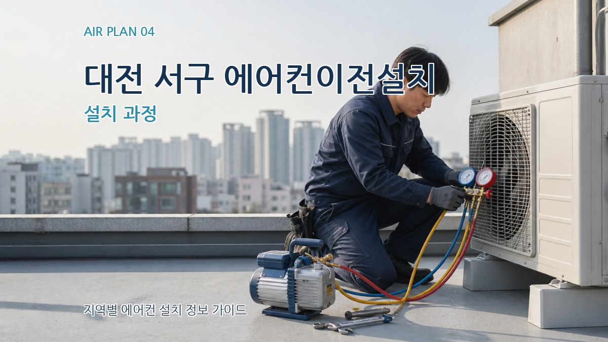 대전 서구 에어컨이전설치 설치 과정