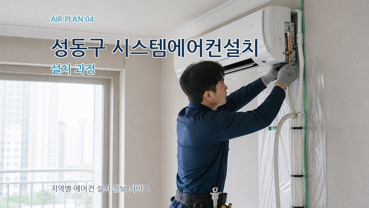 성동구 시스템에어컨설치 설치 과정
