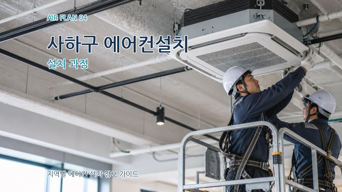 사하구 에어컨설치 설치 과정