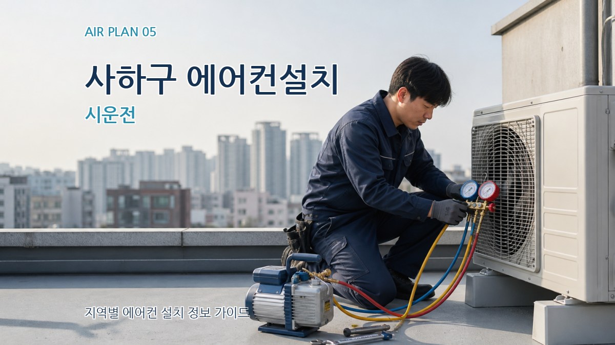 사하구 에어컨설치 시운전