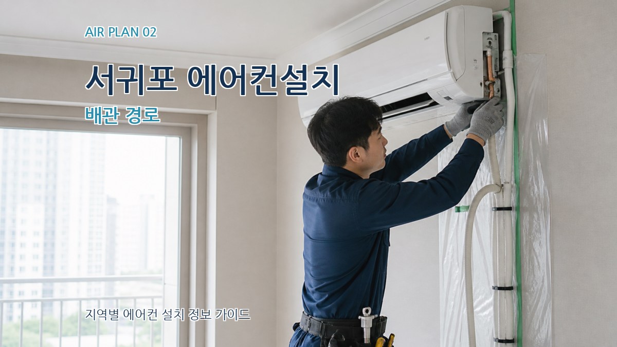 서귀포 에어컨설치 배관 경로