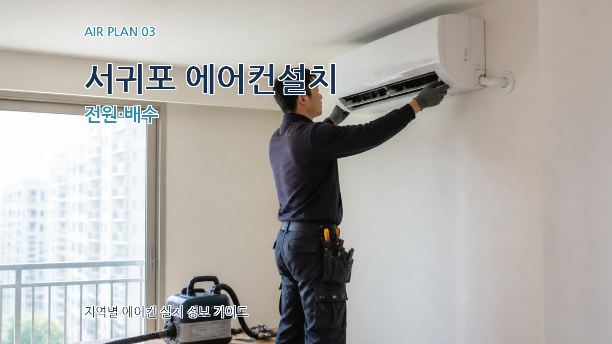 서귀포 에어컨설치 전원·배수