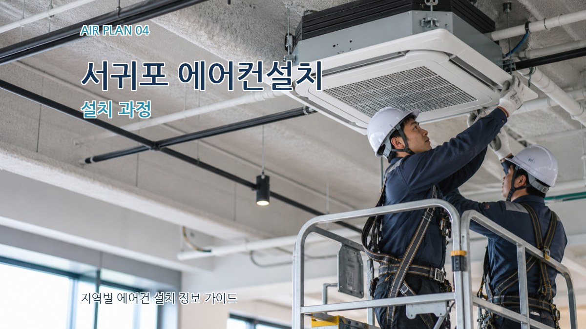 서귀포 에어컨설치 설치 과정