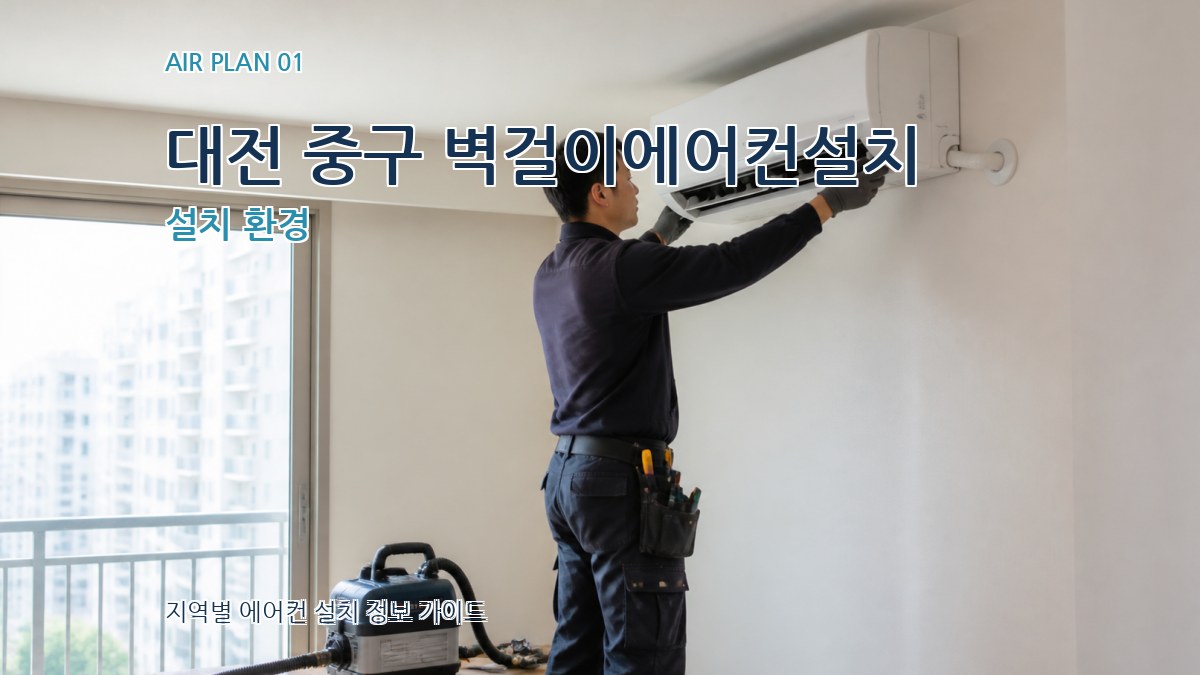 대전 중구 벽걸이에어컨설치