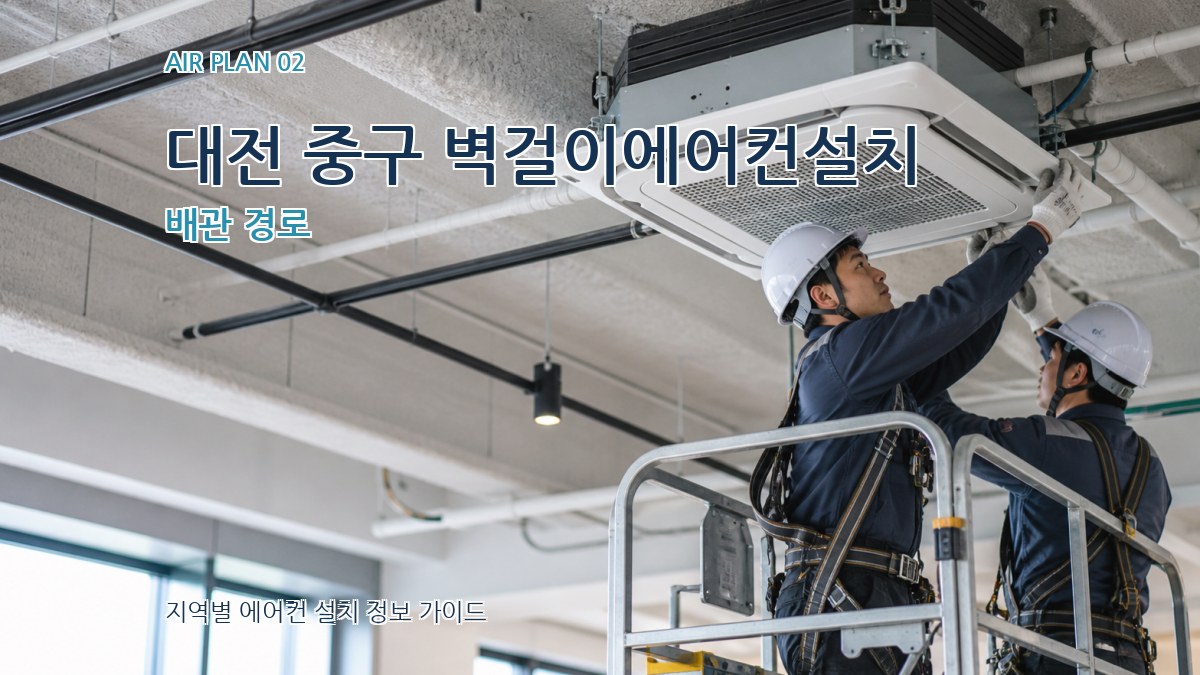 대전 중구 벽걸이에어컨설치 배관 경로