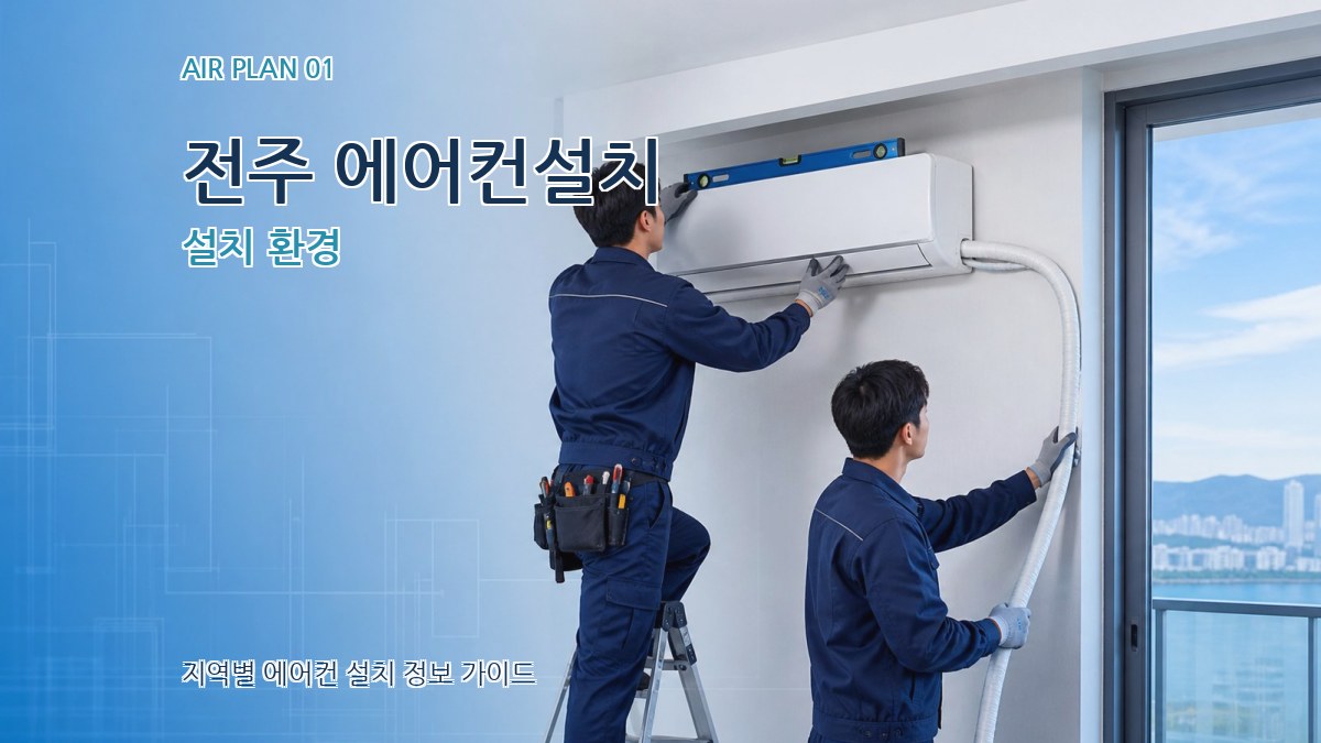 전주 에어컨설치 설치 환경