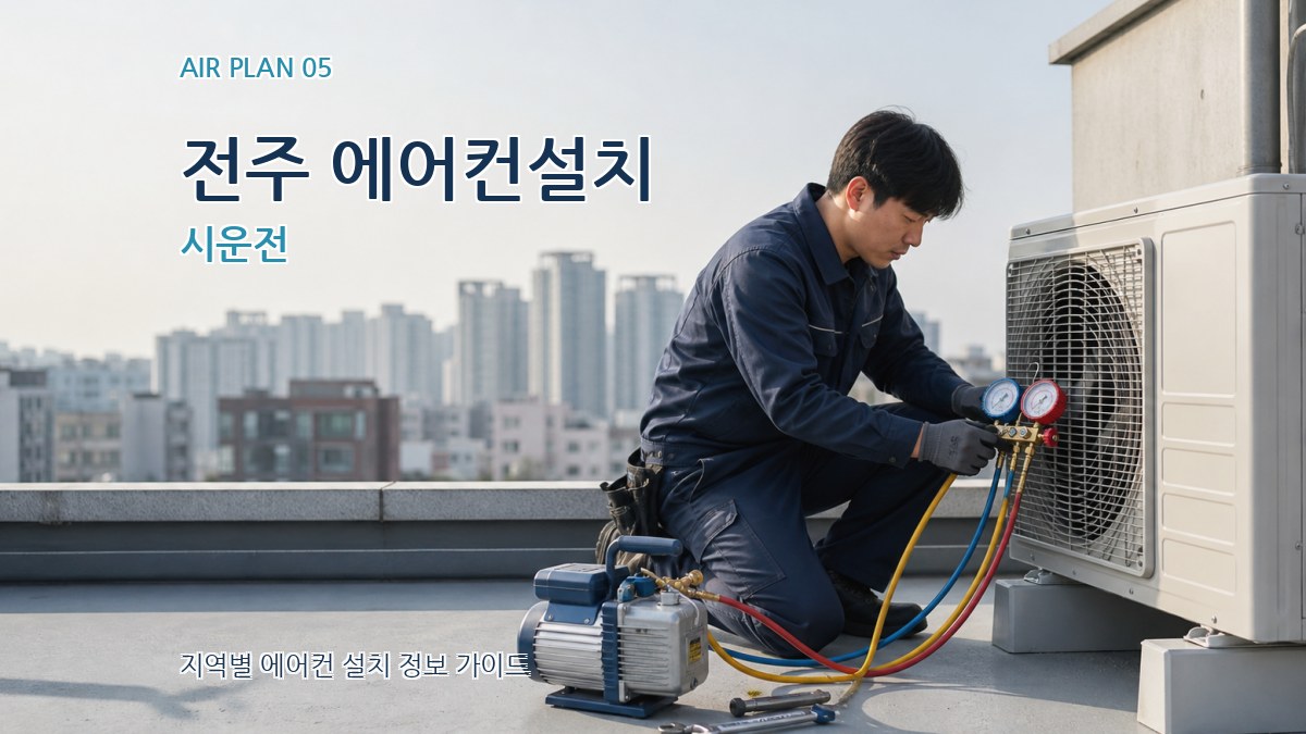 전주 에어컨설치 시운전
