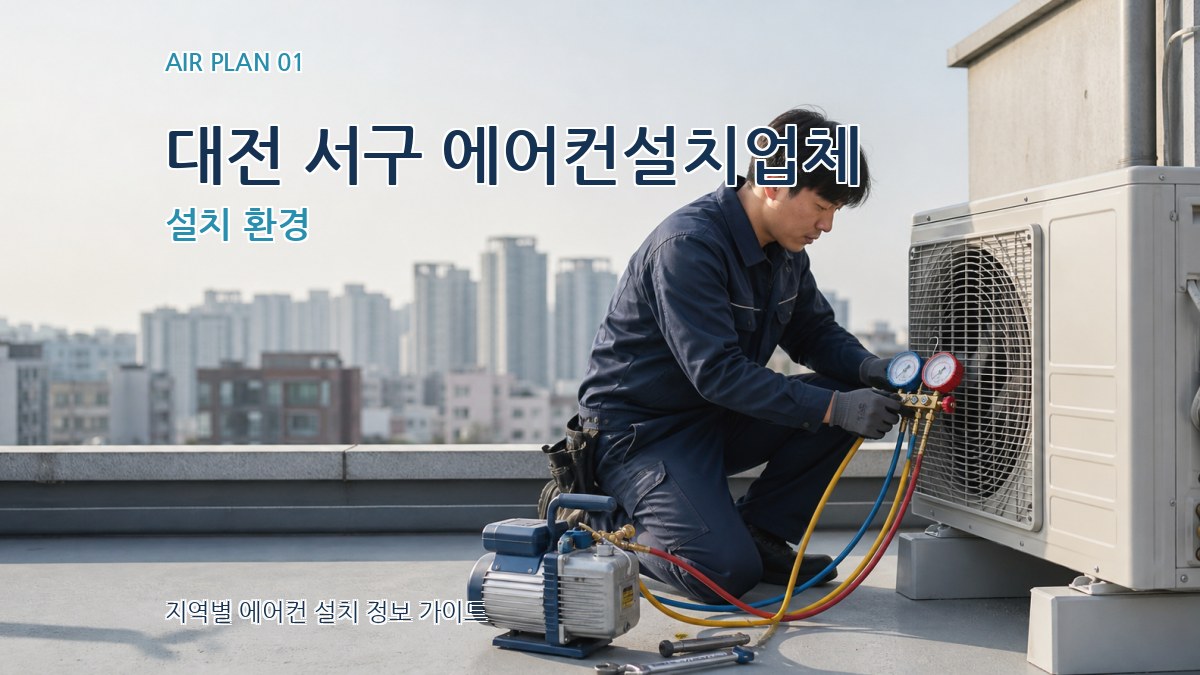 대전 서구 에어컨설치업체 설치 환경