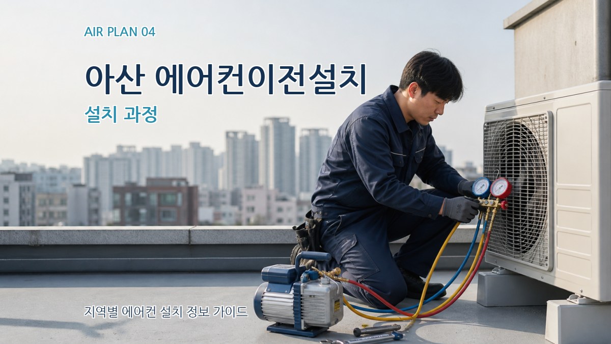 아산 에어컨이전설치 설치 과정