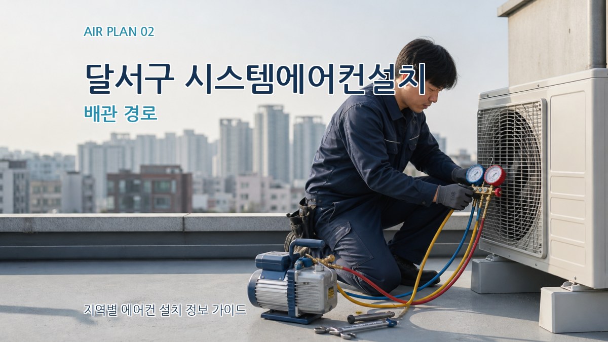 달서구 시스템에어컨설치 배관 경로