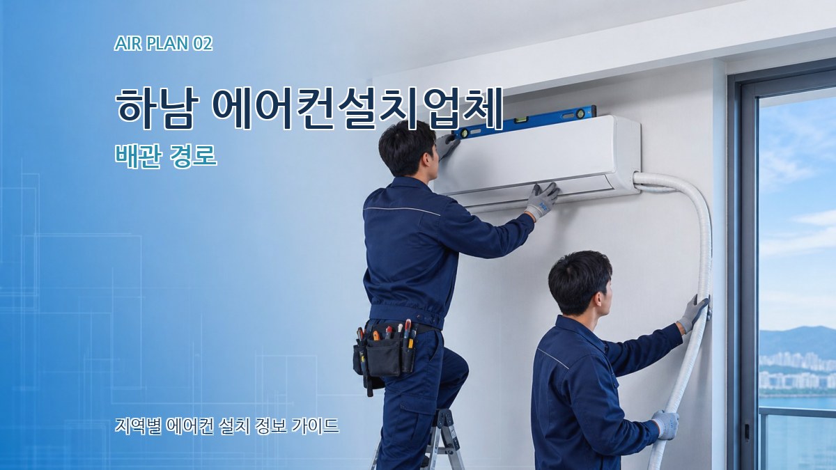 하남 에어컨설치업체 배관 경로