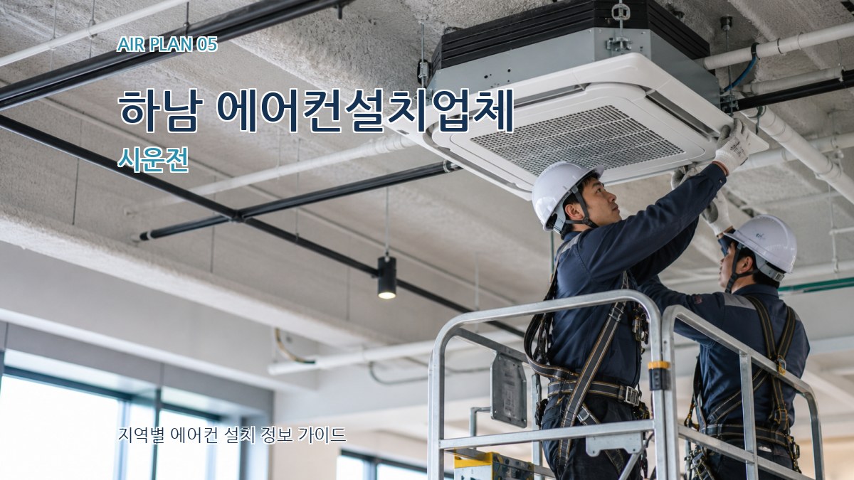 하남 에어컨설치업체 시운전