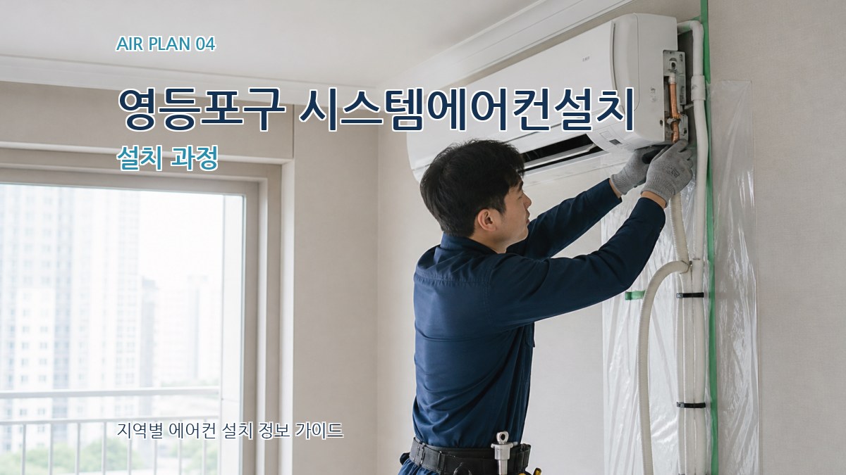 영등포구 시스템에어컨설치 설치 과정