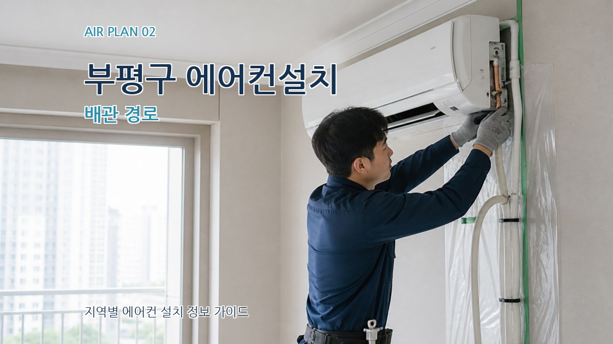 부평구 에어컨설치 배관 경로
