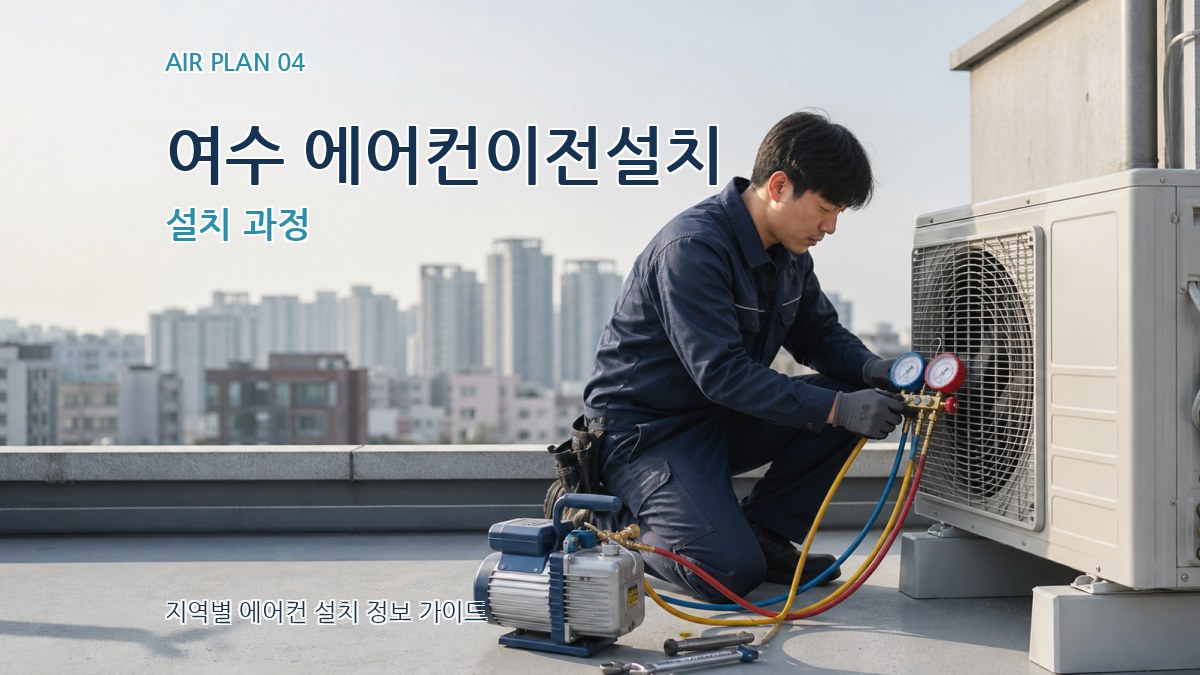 여수 에어컨이전설치 설치 과정