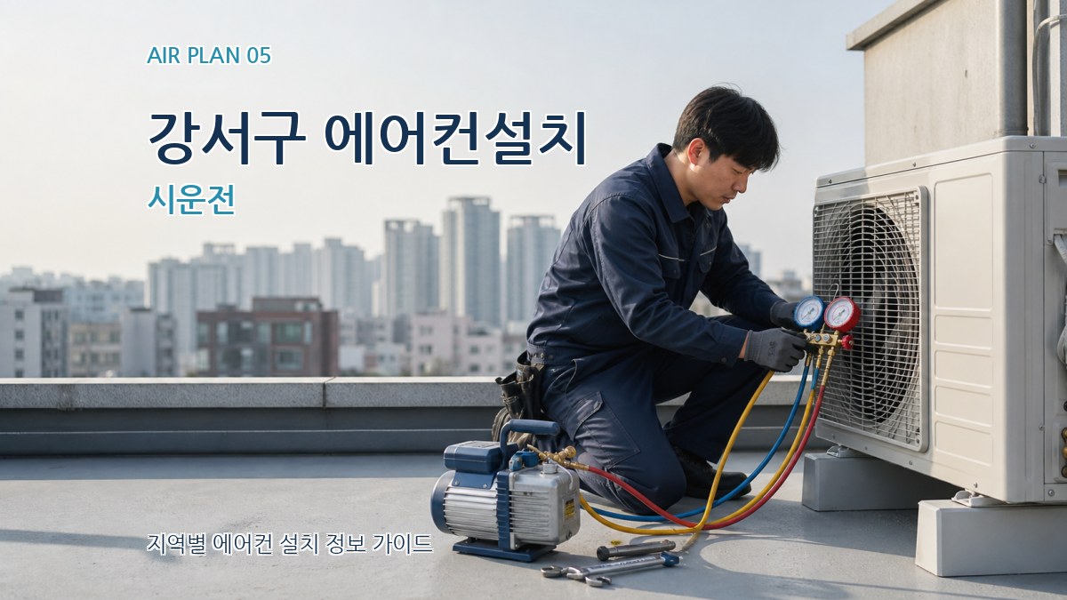 강서구 에어컨설치 시운전