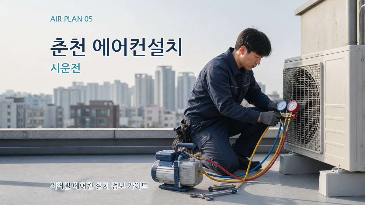 춘천 에어컨설치 시운전