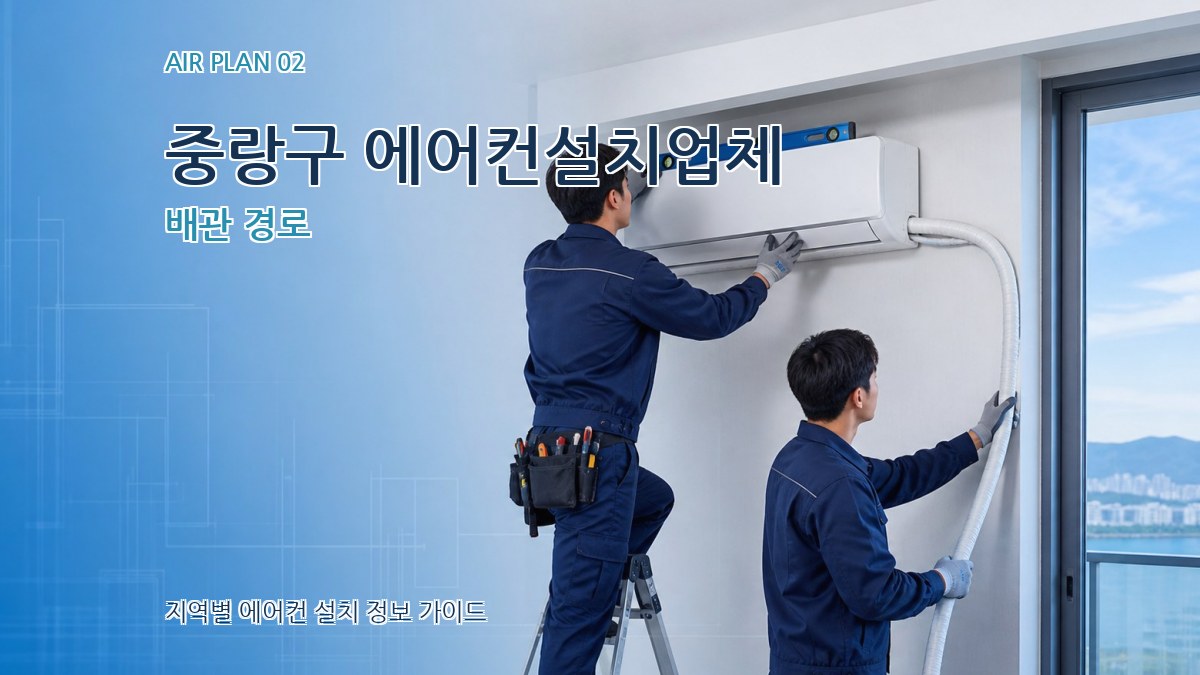중랑구 에어컨설치업체 배관 경로