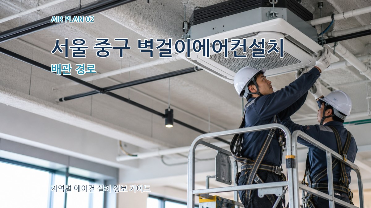 서울 중구 벽걸이에어컨설치 배관 경로