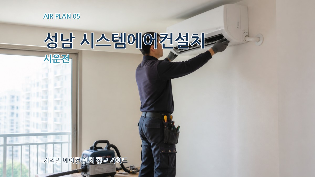 성남 시스템에어컨설치 시운전