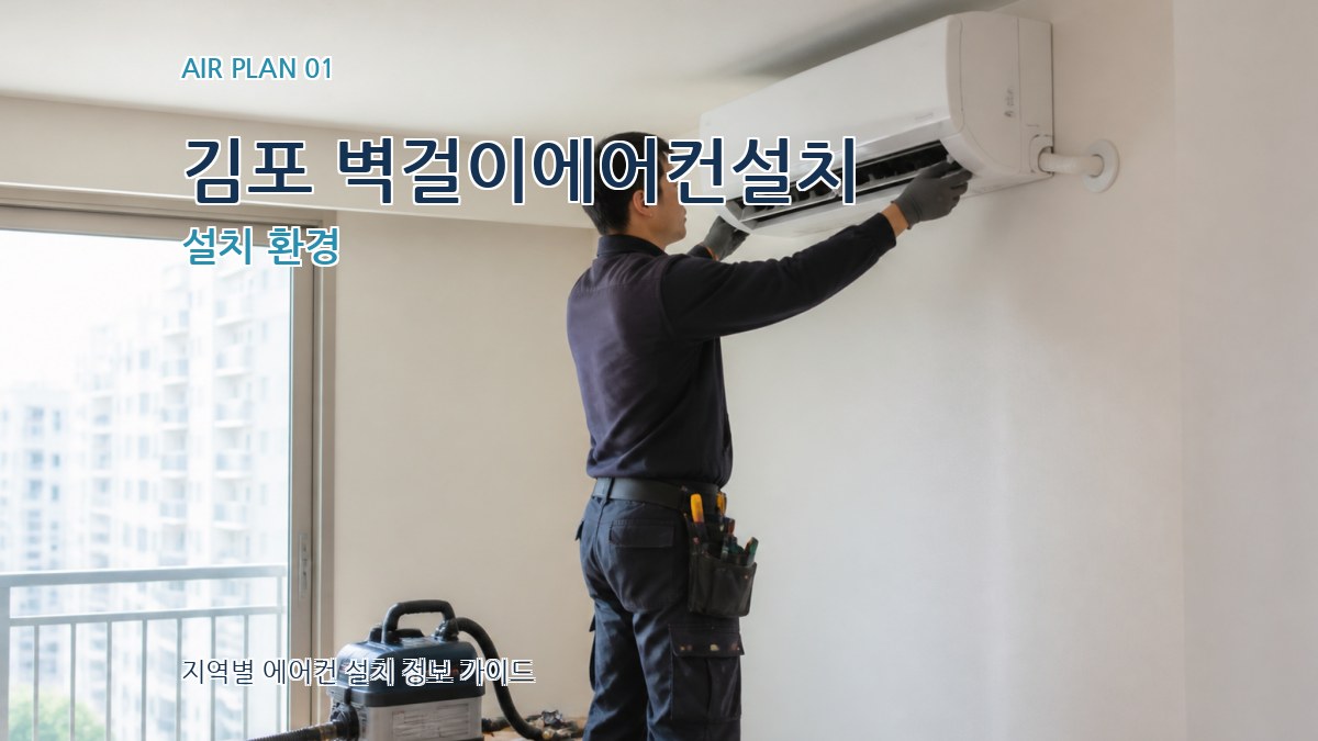 김포 벽걸이에어컨설치 설치 환경