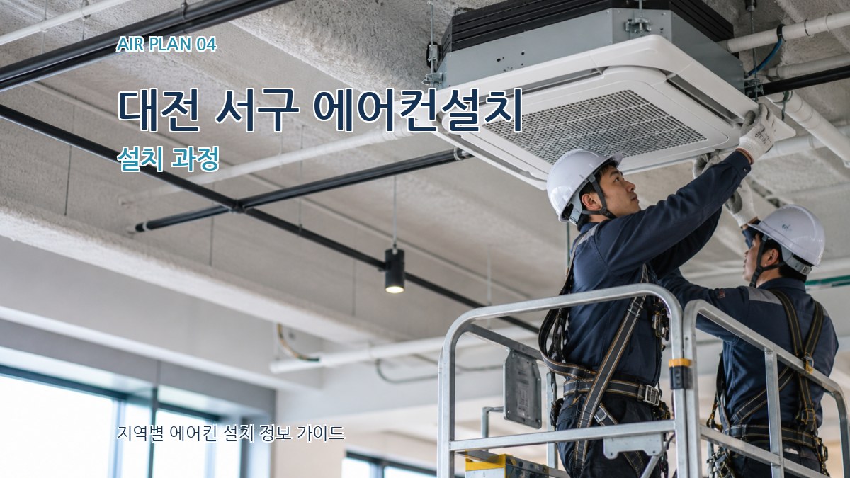 대전 서구 에어컨설치 설치 과정