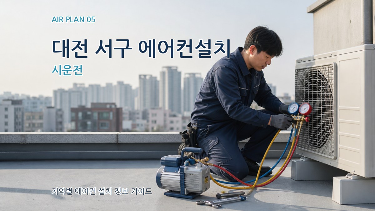 대전 서구 에어컨설치 시운전