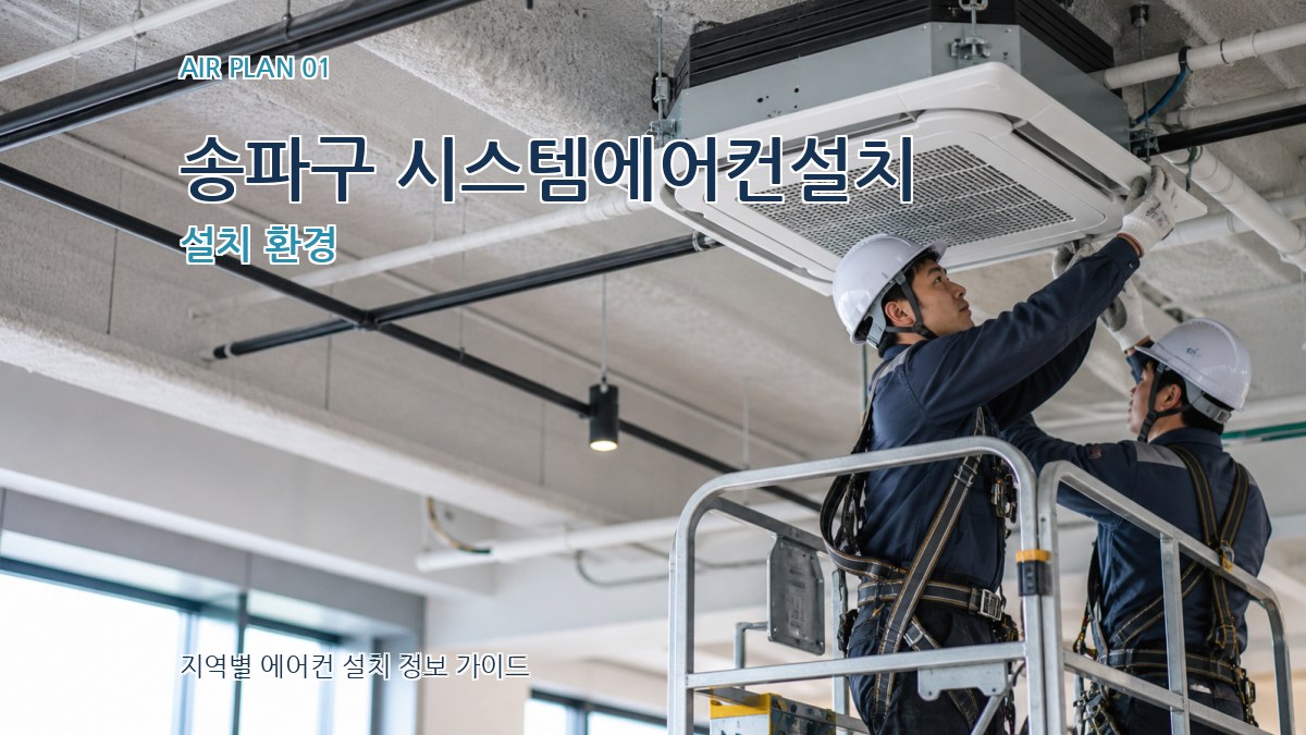 송파구 시스템에어컨설치 설치 환경