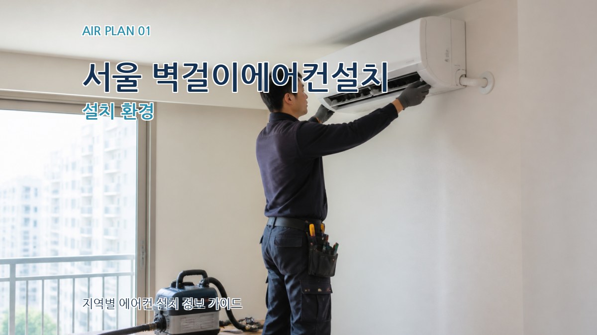 서울 벽걸이에어컨설치 설치 환경