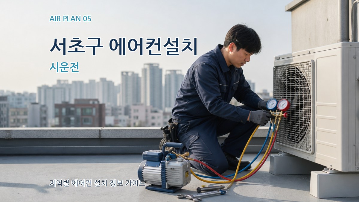 서초구 에어컨설치 시운전