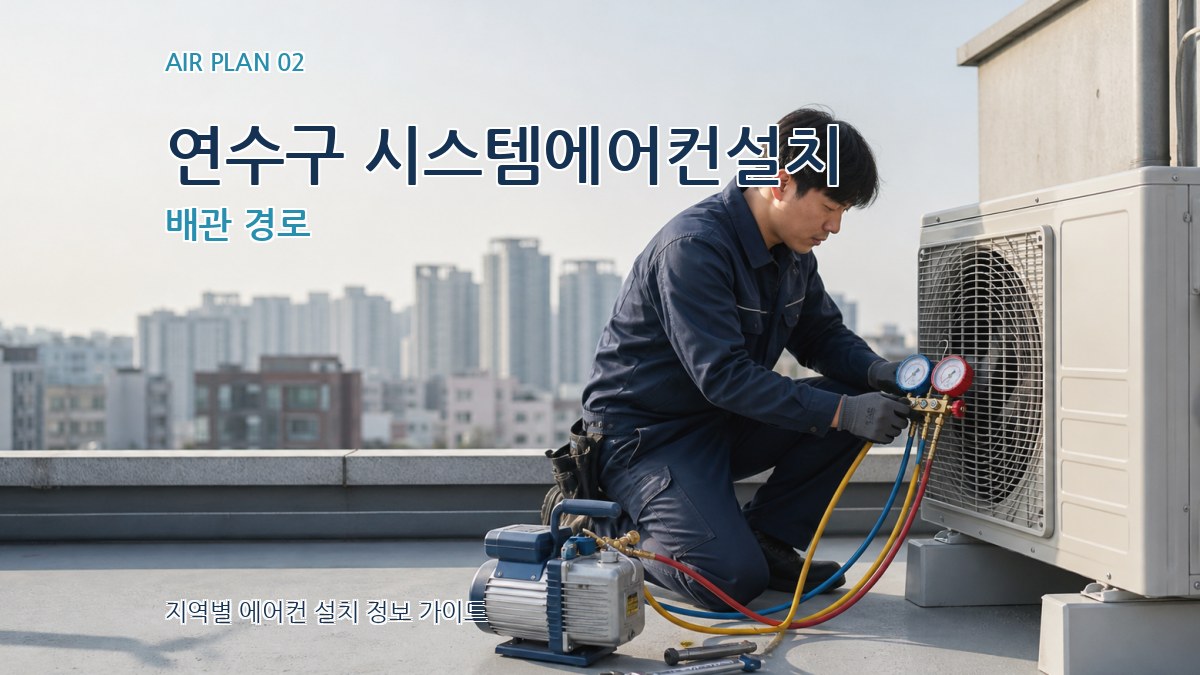연수구 시스템에어컨설치 배관 경로