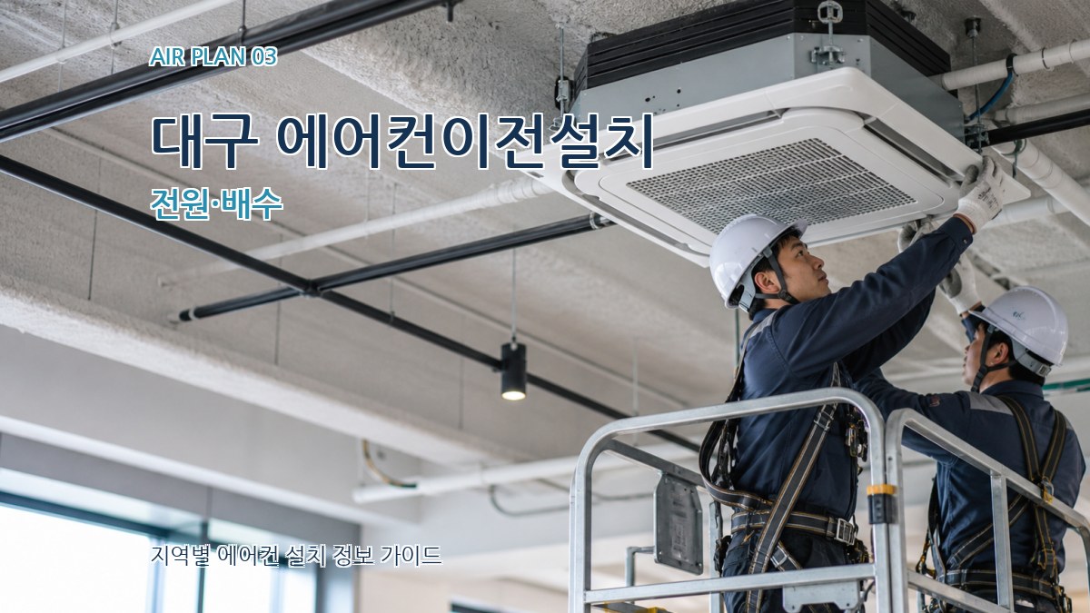 대구 에어컨이전설치 전원·배수