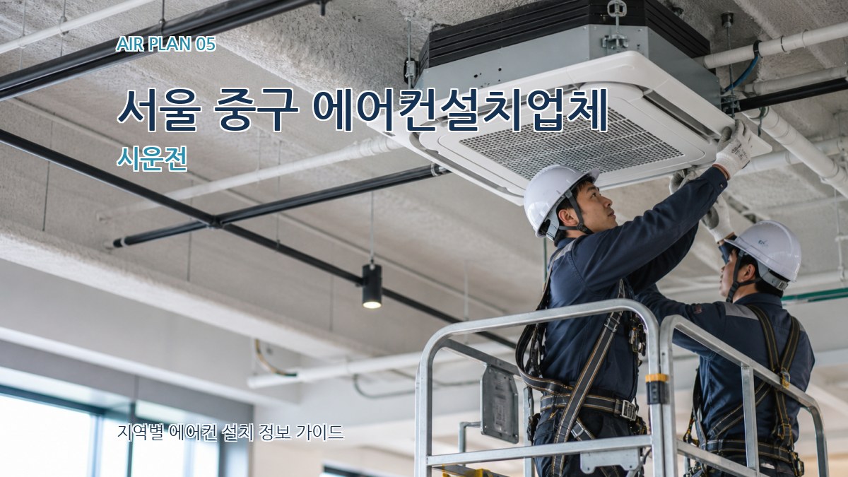 서울 중구 에어컨설치업체 시운전