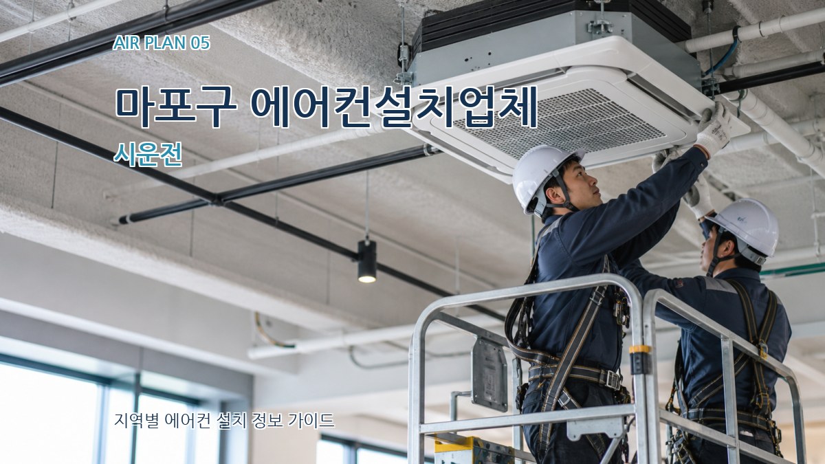 마포구 에어컨설치업체 시운전