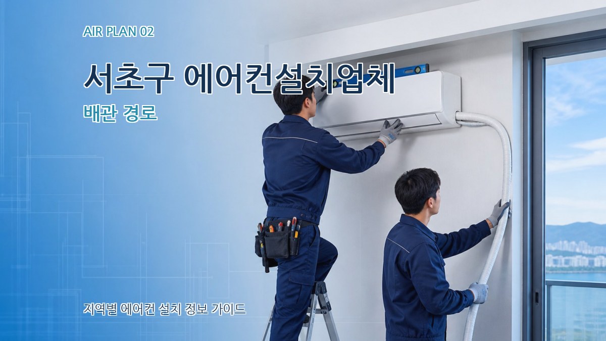 서초구 에어컨설치업체 배관 경로