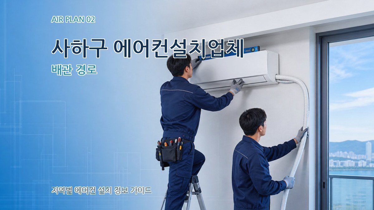 사하구 에어컨설치업체 배관 경로