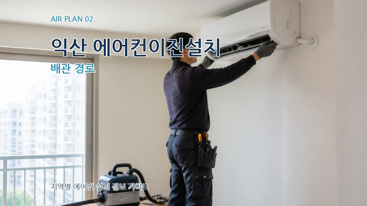 익산 에어컨이전설치 배관 경로
