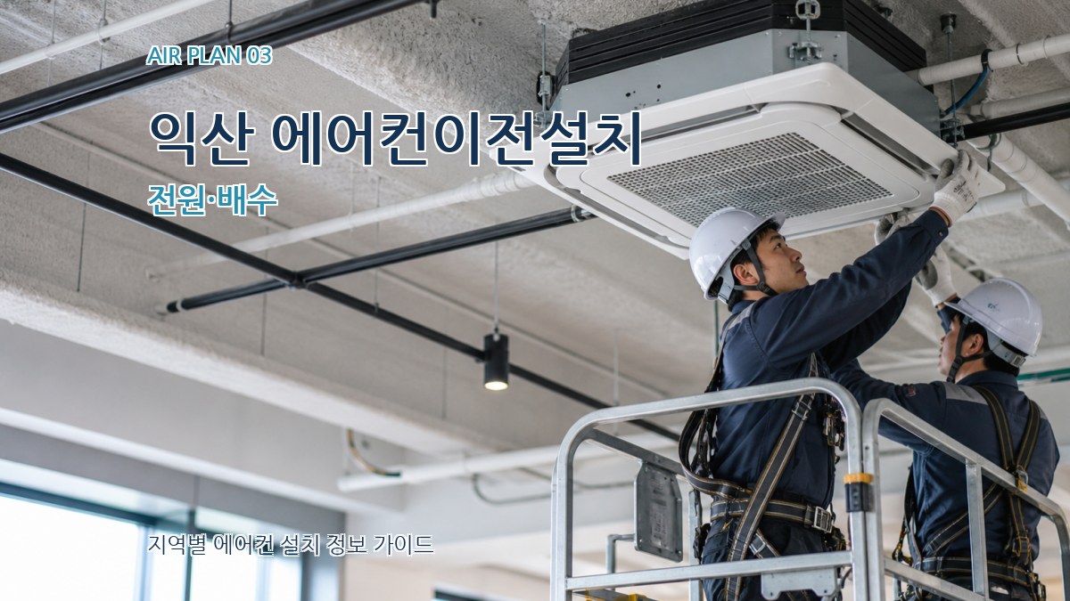 익산 에어컨이전설치 전원·배수