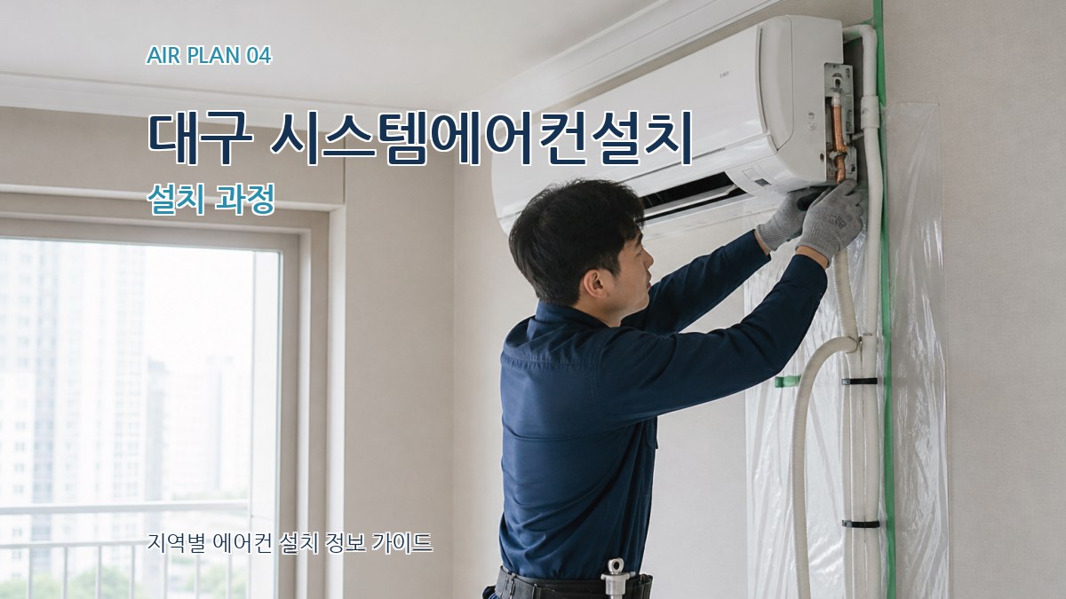 대구 시스템에어컨설치 설치 과정