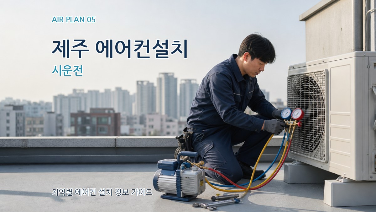 제주 에어컨설치 시운전