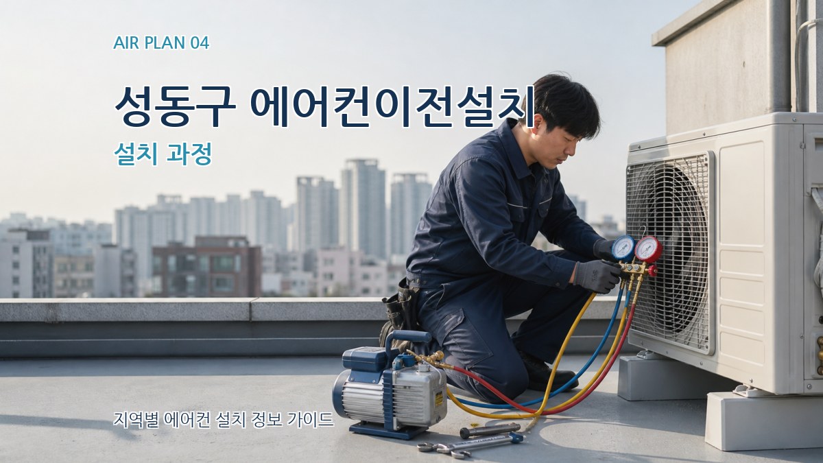 성동구 에어컨이전설치 설치 과정