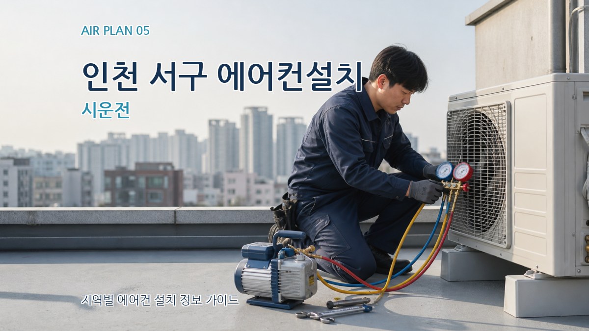 인천 서구 에어컨설치 시운전
