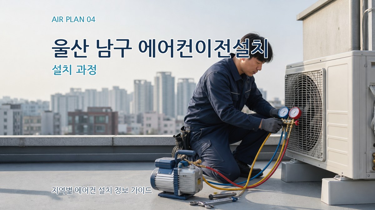 울산 남구 에어컨이전설치 설치 과정