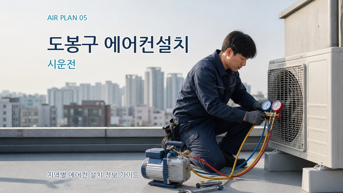 도봉구 에어컨설치 시운전