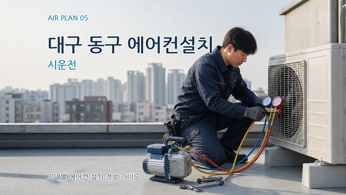 대구 동구 에어컨설치 시운전