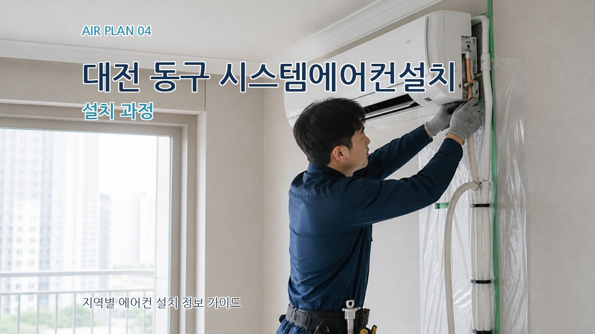 대전 동구 시스템에어컨설치 설치 과정