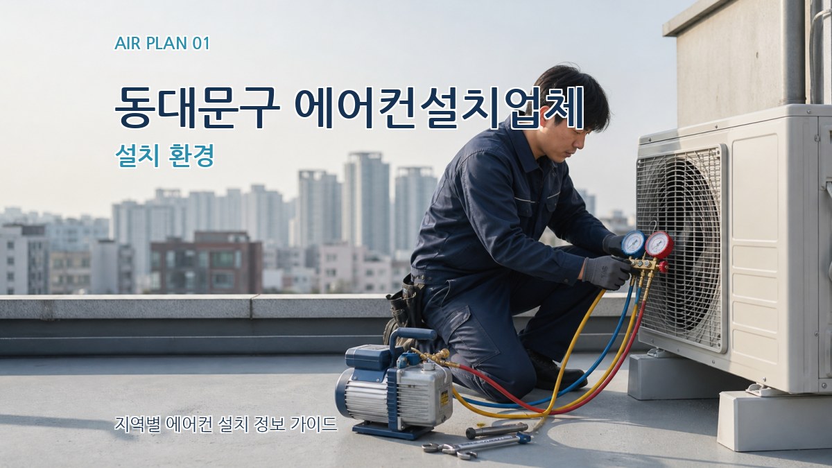 동대문구 에어컨설치업체 설치 환경