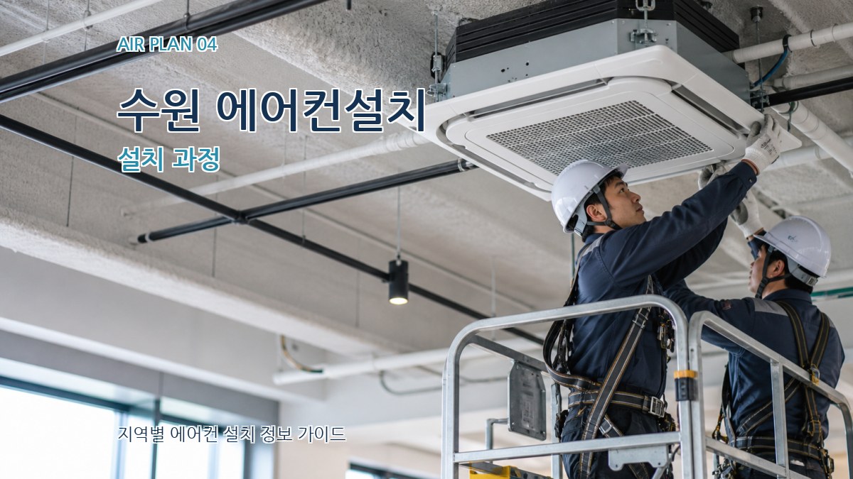 수원 에어컨설치 설치 과정